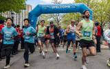 runners across the finish line